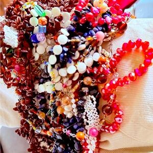 Vibrant Multicolored Beaded Jewelry Set